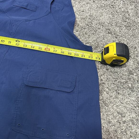 Duluth Trading Co Overalls Womens XL No Fly Zone Blue Gardening Outdoors Stretch - Picture 14 of 14